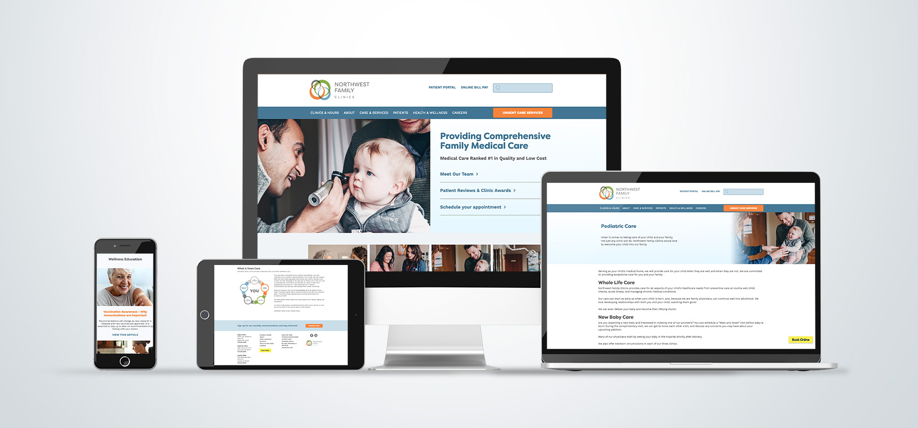 Northwest Family Clinics Website