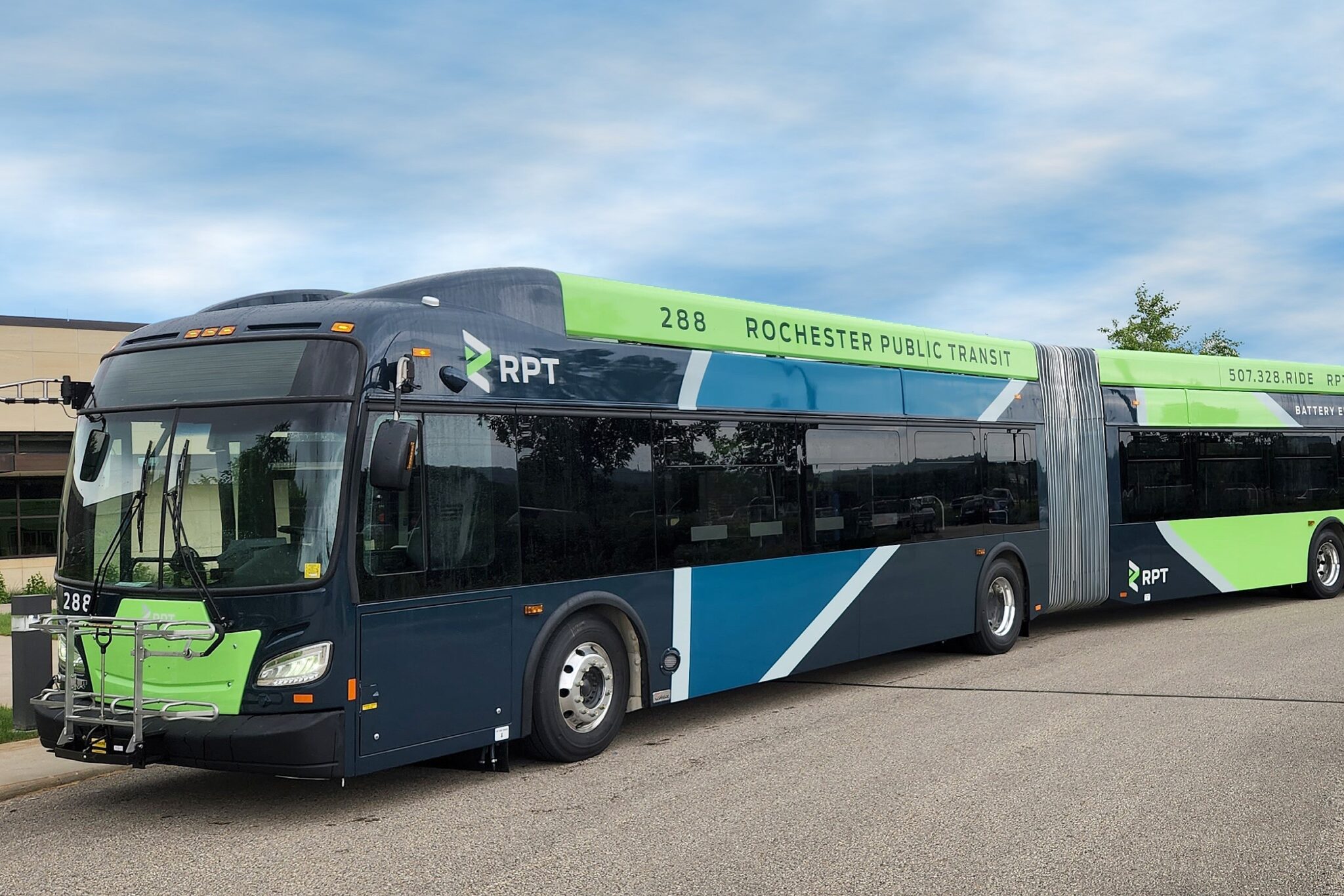 City of Rochester Electric Bus wrap