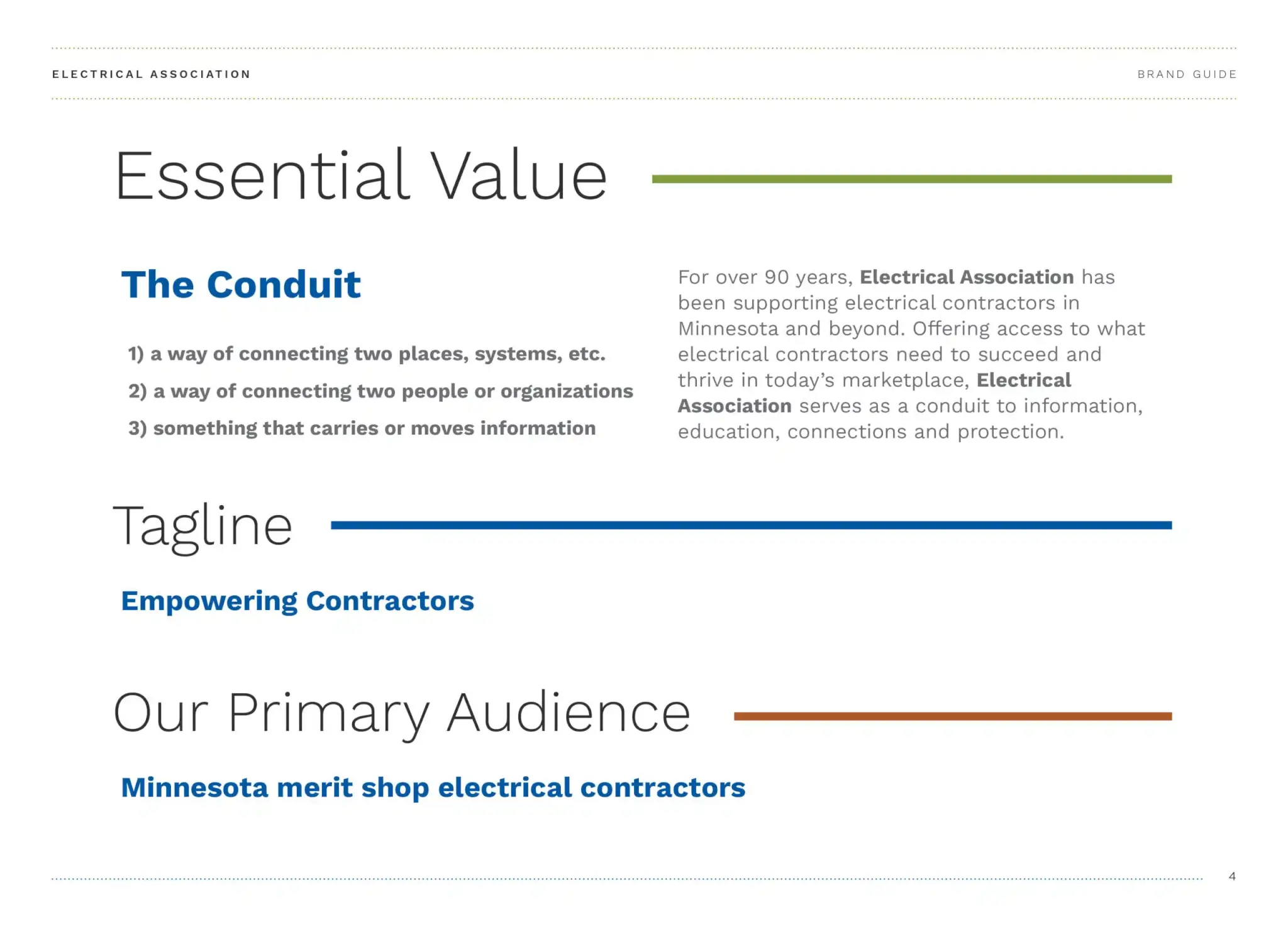 Electrical Association brand guide